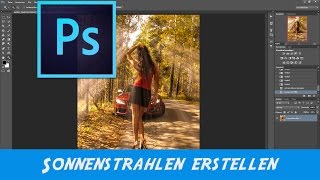 Sonnenstrahlen erzeugen Photoshop Tutorial [upl. by Airtap417]