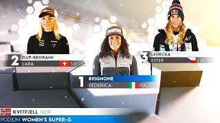 Womens Super G 2  Highlights  Kvitfjell NOR  2024 [upl. by Morville]