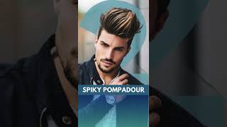 Best Spiky Haircuts for Men Spiky Pompadour haircut fadecut hairstyle highfade [upl. by Ecnarrot]