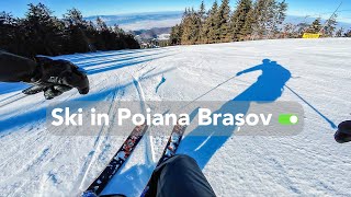 Se schiază pana jos in Poiana Brasov⛷ [upl. by Scrogan328]