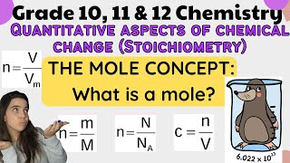 The mole concept What is a mole Quantitative aspects of chemical change [upl. by Lalla]