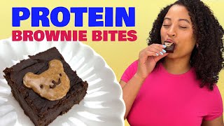 Easy 6Ingredient MacroFriendly Brownies  Under 100 Calories Healthy Protein Brownie Recipe [upl. by Obeded16]