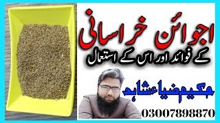 Ajwain Khurasani ke fawaid ur us ke istemal by hakeem zia shahid [upl. by Giulia57]