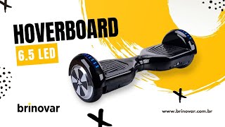 Hoverboard Skate Elétrico 65 Led Bluetooth Preto [upl. by Hintze]