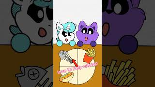 craftycorn amp catnap craftycorn catnap smillingcritters mukbang animation funny [upl. by Edecrem]