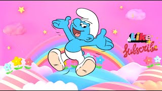 How to Draw Smurfs Cute Smiling Smurf drawing and coloring video drawtube28 [upl. by Atiuqiram64]