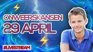 Onweersverwachting zondag 29 april 2018 [upl. by Deanne]