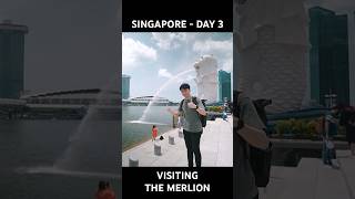 Visiting The MERLION  Singapore 🇸🇬 Day 3 travel singapore merlionsingapore [upl. by Johnnie]