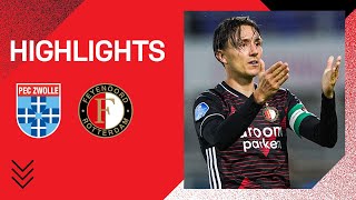 BERGHUIS beslissend  Highlights PEC Zwolle  Feyenoord  Eredivisie 20202021 [upl. by Bates]