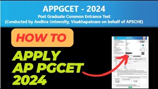 HOW TO APPLY FOR AP PGCET EXAM 2024AP PGCET 2024 Application process  Explained in Telugu [upl. by Dulciana]