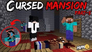 MINECRAFT CURSED MANSION 🏠 part5  Horror video in hindi [upl. by Schaab]