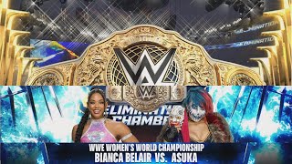 BIANCA BELAIR C VS ASUKA WWE ELIMINATION CHAMBER WWE 2K24 TQSVERSE [upl. by Nazarius]