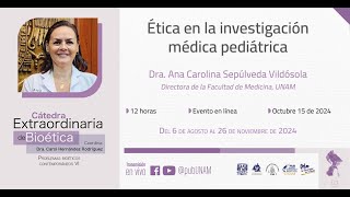 Cátedra Extraordinaria de Bioética de la FFyL quotÉtica en la investigación médica pediátrica” [upl. by Bivins43]