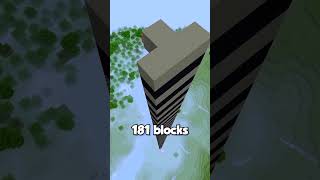 How Far Can You Fall Without Armour In Minecraft 121 shorts [upl. by Chainey]