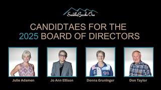 2025 Board of Directors Candidates Forum [upl. by Qulllon159]