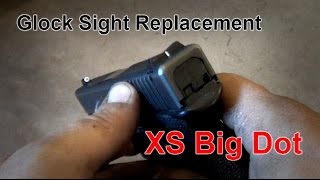 Glock Sight Replacement  XS Big Dot Sights [upl. by Llerdna]