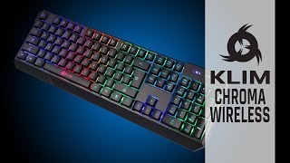 KLIM Chroma Wireless  Vollständige Spielfreiheit  RGB Aufladbare WirelessGamingTastatur [upl. by Orravan]