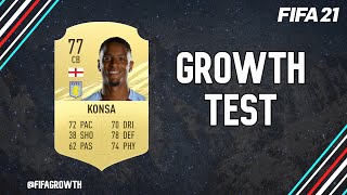 Ezri Konsa Growth Test FIFA 21 Career Mode [upl. by Ecnesse813]