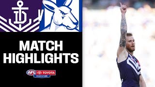 Fremantle v North Melbourne Highlights  Round 1 2019  AFL [upl. by Anilys]