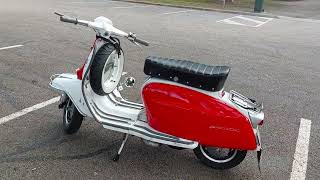 Lambretta Li with 225cc BGM kit and 30mm carburettor 1964 [upl. by Ecyarg]