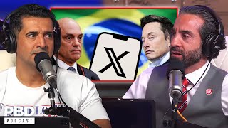 “Hate Freedom Of Speech”  Brazil Bans X Musk BLASTS Alexandre de Moraes For Censoring Free Speech [upl. by Damara]