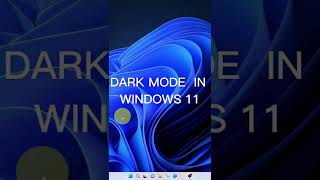 How to turn on Windows 11 Dark Mode [upl. by Kirsteni]