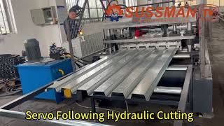 3040 MetersMinute Type B Deck Floor Roll Forming Machine [upl. by Cross]