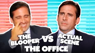 The Office Bloopers VS Actual Scene Part Two  Comedy Bites [upl. by Mcgruter729]