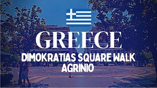 Dimokratias Square Πλατεία Δημοκρατίας Walk Agrinio Αγρίνιο Greece [upl. by Othelia]