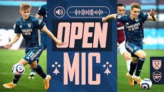 OPEN MIC  Martin Odegaard  West Ham vs Arsenal 33  Compilation [upl. by Yseulte56]