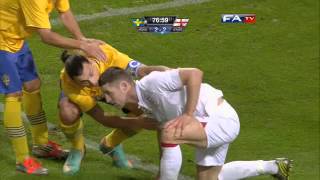 Sweden vs England 42 Official Goals and Highlights  FATV 141112 [upl. by Lyrrehs511]