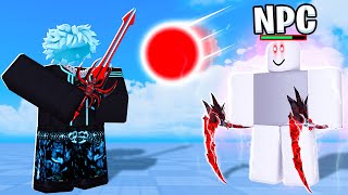 I 1v1 the EXTREME NPC BOTS in the NEW ROBLOX BLADE BALL UPDATE [upl. by Bello]