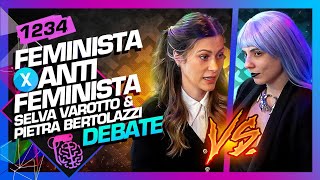 DEBATE FEMINISMO PIETRA BERTOLAZZI X SELVA ESPECTRO CINZA  Inteligência Ltda Podcast 1234 [upl. by Manolo]