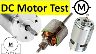 Learn how to test DC Motor with a multimeter Motor winding testing [upl. by Middle]