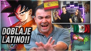 ESPAÑOLES REACCIONAN AL DOBLAJE LATINO TOP 10 ACTORES [upl. by Shishko]