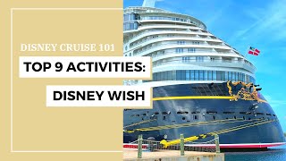 Top Activities on Disney Wish  Disney Cruise Line [upl. by Moreville]