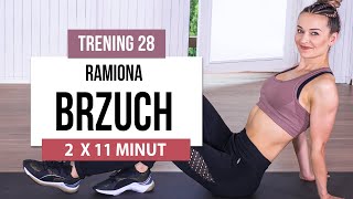 Wyzwanie 90 DNI  TRENING 28 Brzuch i Ramiona  Monika Kołakowska [upl. by Grubb766]