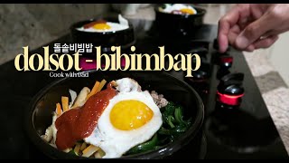 Dolsotbibimbap  돌솥비빔밥  Cooking with Dad [upl. by Ettezus]