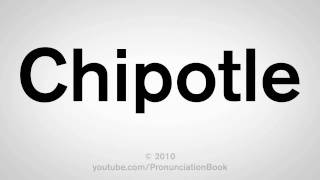 How To Pronounce Chipotle [upl. by Acinnad]