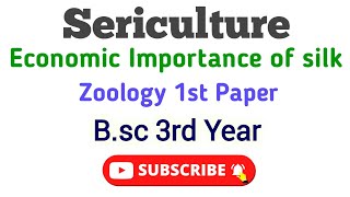 Economic importance of Silk Bsc 3rd year Zoology Disease of Silk worm Umesh Biology [upl. by Sib819]