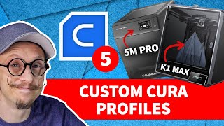 3D Printer Not in Cura Create a Custom Profile [upl. by Maclean]