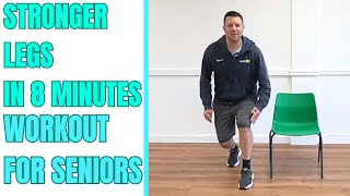 Stronger Legs in 8 minutes with this workout routine for seniors [upl. by Anny]