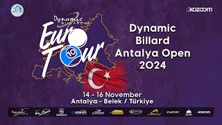 Day 1 Evening matches from the EuroTour Dynamic Billard Antalya Open 2024 [upl. by Squires269]