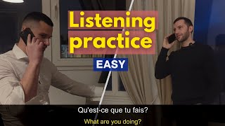 Easy French Listening Practice  FREN Subtitles [upl. by Tnilk]