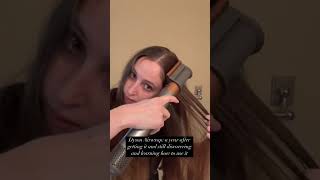 Dyson airwrap dyson airwrap tutorial how i use my Dyson airwrap dysonhair hairhacks hairstyle [upl. by Nnylrahc]