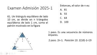 Ejercicio examen admisión UdeA 2025 J1 Secuencias [upl. by Lumpkin]