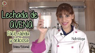 Cómo hacer LECHADA DE AVENA fácil rápida y deliciosa Tutorial [upl. by Haym]