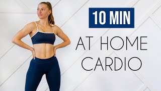 10 MIN CARDIO WORKOUT AT HOME No JumpingApartment Friendly No Equipment [upl. by Bonita261]