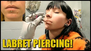 Getting My LABRET Pierced  amp The First Week Healing [upl. by Marvin]