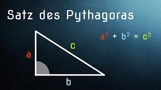 Satz des Pythagoras einfach erklärt Anwendung und Herleitung [upl. by Okin564]